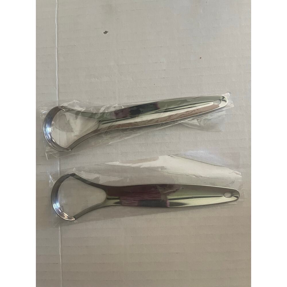 New Gura Nanda Metal 2 Tongue Scraper - Picture 2 of 5